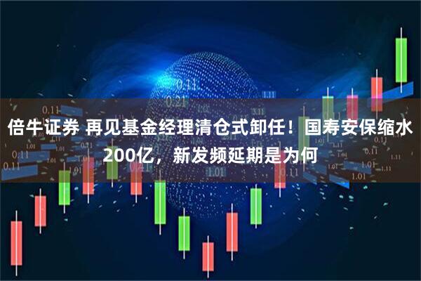 倍牛证券 再见基金经理清仓式卸任！国寿安保缩水200亿，新发频延期是为何